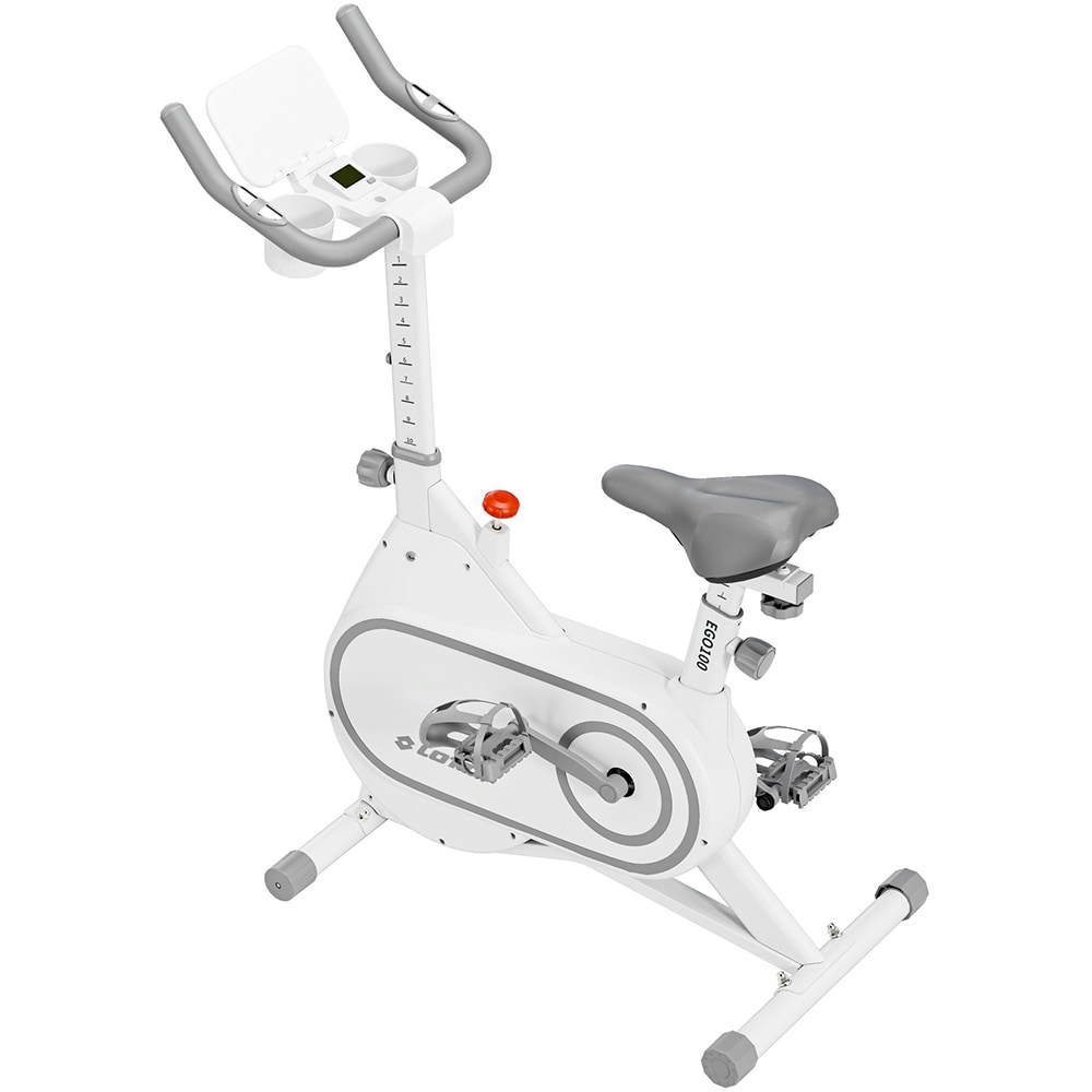 Bicicleta fitness LOTTO Ego 100, volanta 6 kg, greutate suportata 100 kg, alb