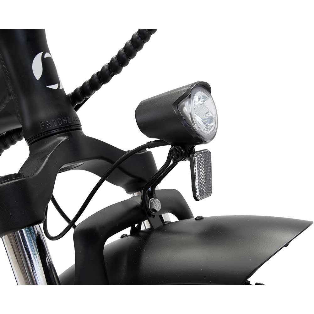 Bicicleta asistata electric ARGENTO E-MOBILITY Bi Max+ Fat eBike, roata 20", motor 250W, viteza max 25 Km/h, negru