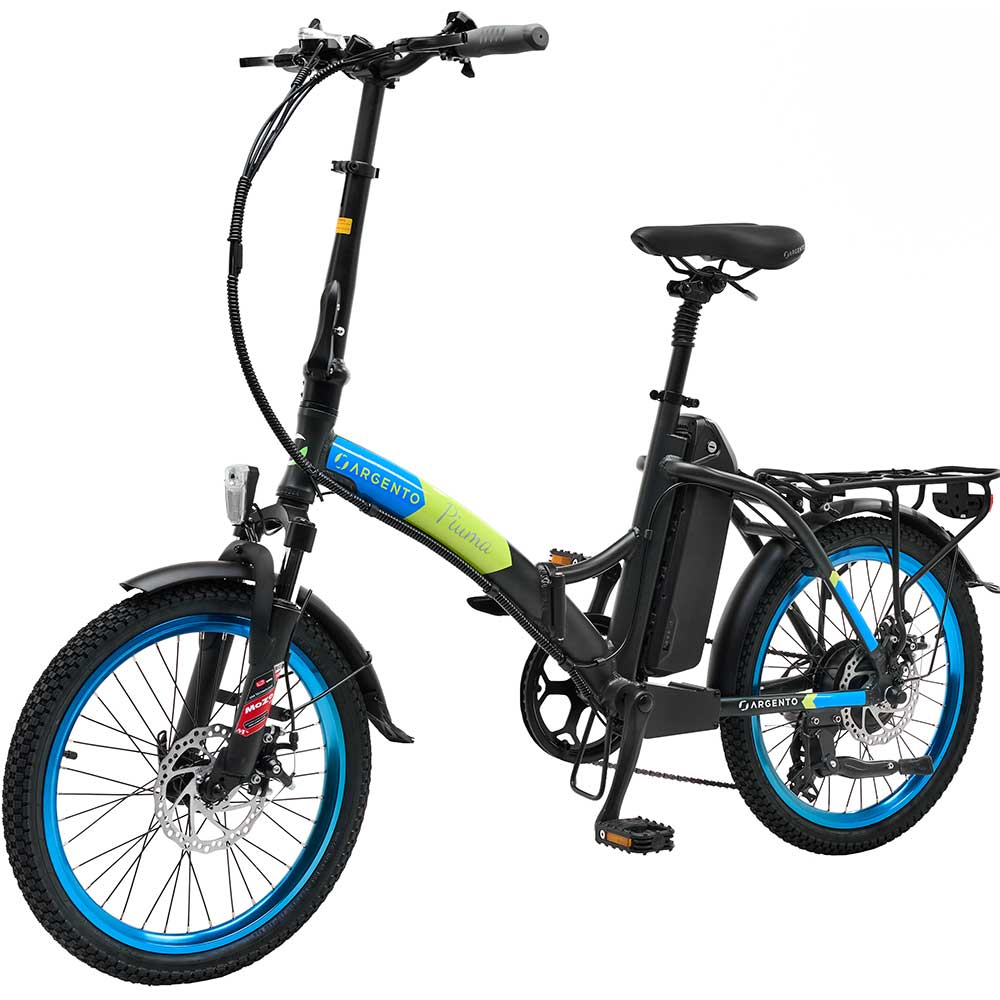 Bicicleta asistata electric ARGENTO E-MOBILITY Piuma, roata 20", motor 250W, viteza max 25 Km/h, negru