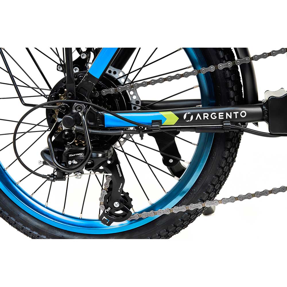 Bicicleta asistata electric ARGENTO E-MOBILITY Piuma, roata 20", motor 250W, viteza max 25 Km/h, negru