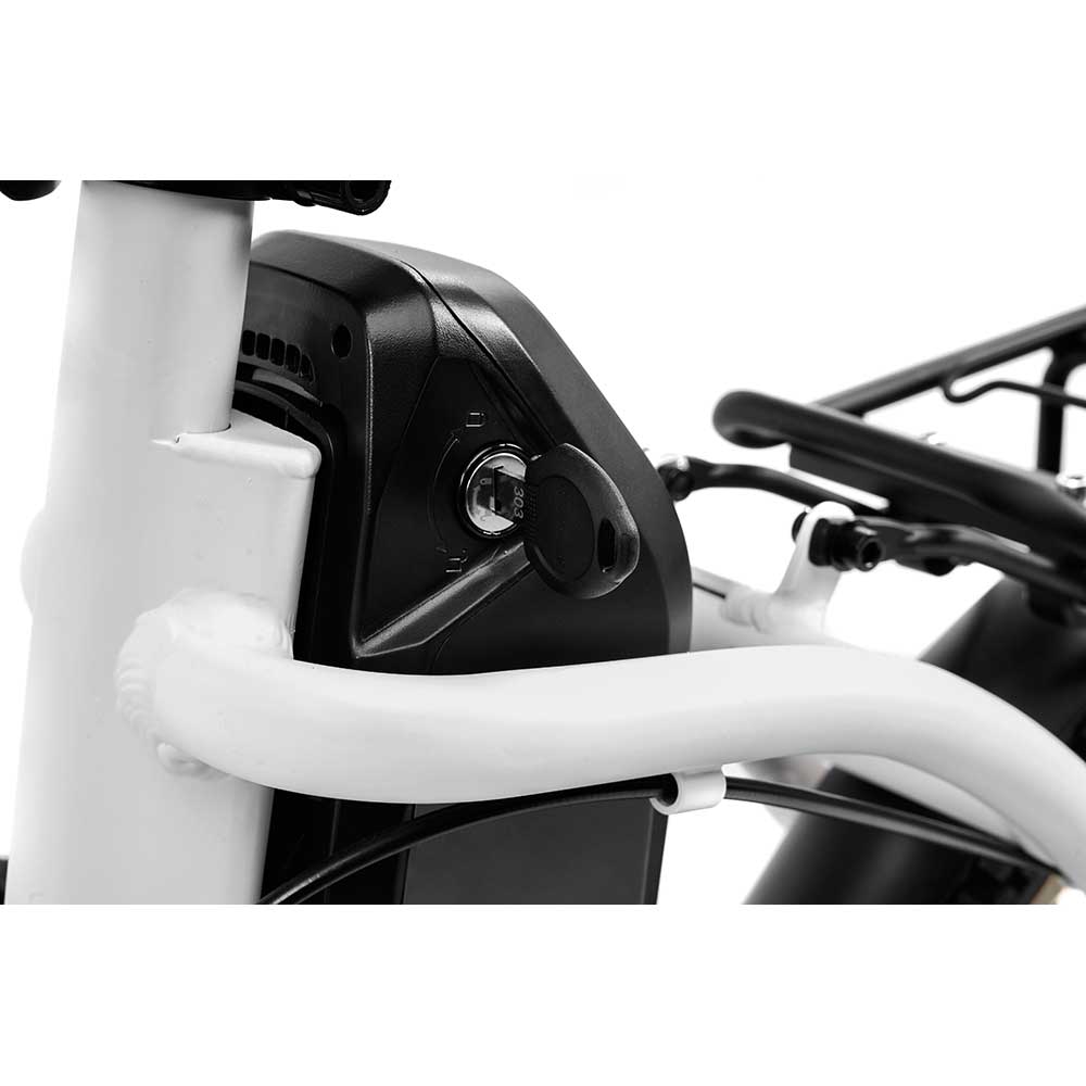 Bicicleta asistata electric ARGENTO E-MOBILITY Piuma-S, roata 20", motor 250W, viteza max 25Km/h, alb