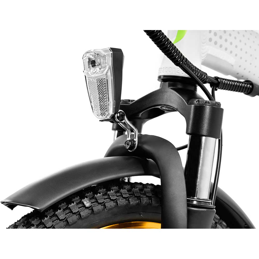 Bicicleta asistata electric ARGENTO E-MOBILITY Piuma-S, roata 20", motor 250W, viteza max 25Km/h, alb