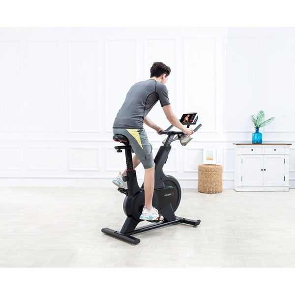 Bicicleta spinning YESOUL YM1, volanta 7.5kg, 100 trepte, greutate suportata 100kg, negru