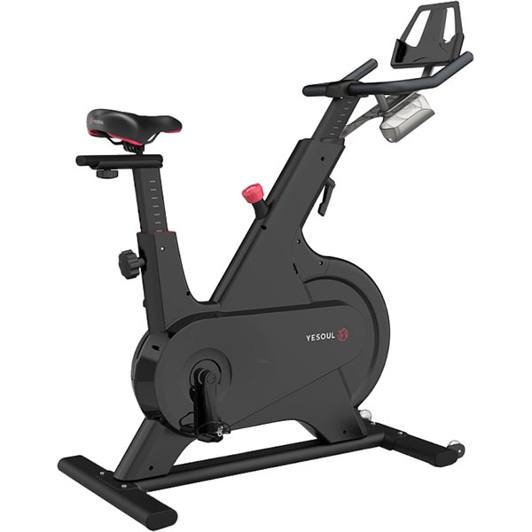 Bicicleta spinning YESOUL YM1, volanta 7.5kg, 100 trepte, greutate suportata 100kg, negru