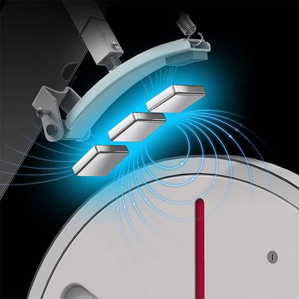 Bicicleta spinning YESOUL YS3PRO, volanta 7.5kg, 100 trepte, greutate suportata 120kg, alb