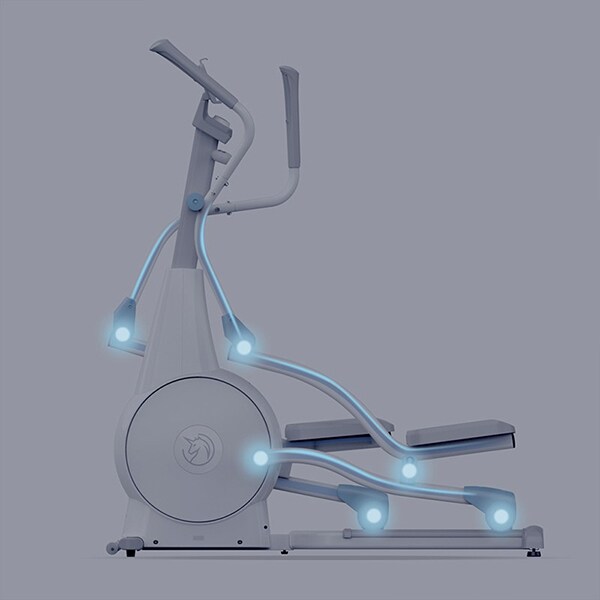 Bicicleta eliptica YESOUL Elliptical YE30S-WH, volanta 6kg, 24 trepete, greutate suportata 120kg