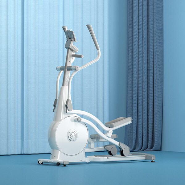 Bicicleta eliptica YESOUL Elliptical YE30S-WH, volanta 6kg, 24 trepete, greutate suportata 120kg