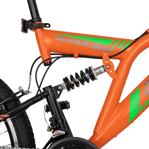 Bicicleta MTB-FS RICH R2649APN, 26", cadru otel, portocaliu-negru