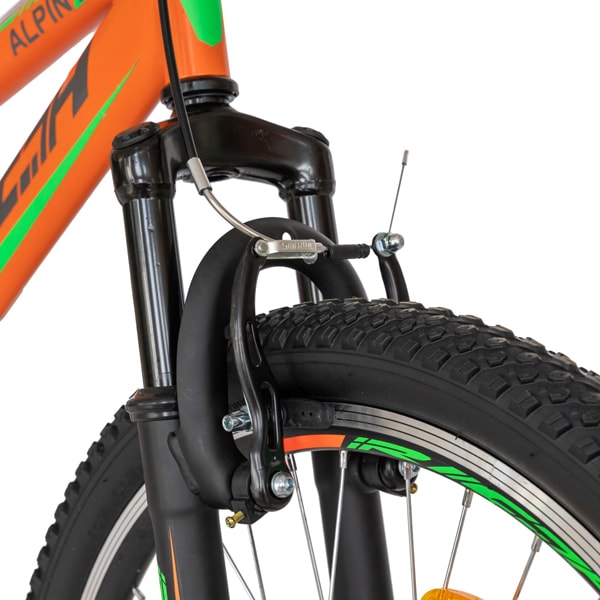 Bicicleta MTB-FS RICH R2649APN, 26", cadru otel, portocaliu-negru