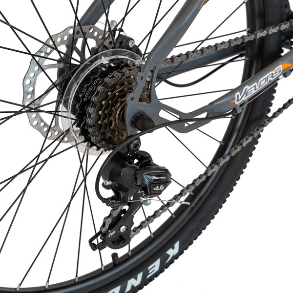 Bicicleta Mountain Bike VELORS V2611B 26", Otel, gri-portocaliu