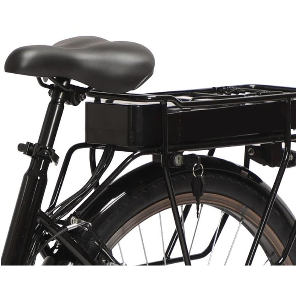 Bicicleta asistata electric JEEP City E-Bike JE-C28L, roata 28", motor 250W, viteza max 25 km/h, alb