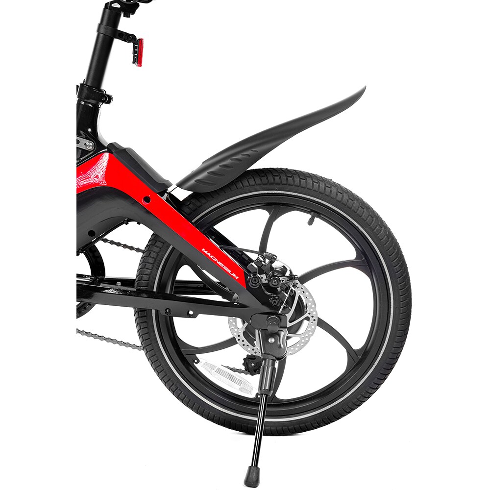 Bicicleta asistata electric DUCATI MG-20, roata 20", motor 250W, viteza max 25 Km/h, pliabila, negru-rosu