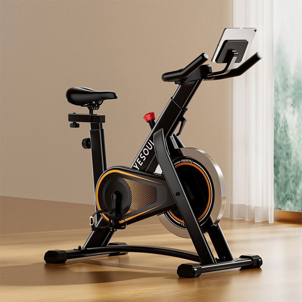 Bicicleta spinning YESOUL A1, volanta 6kg, greutate suportata 120kg, negru