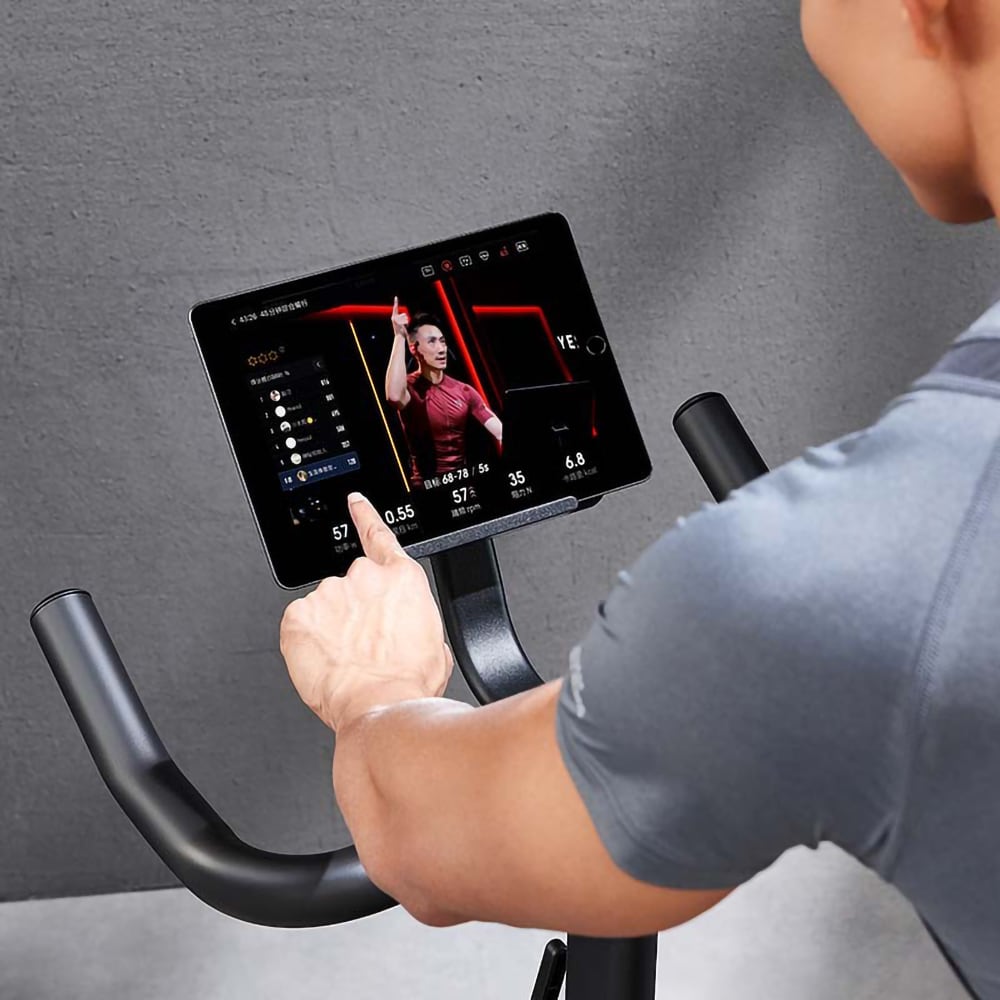 Bicicleta fitness YESOUL C1H-BK, volanta 7.5kg, 100 trepte, greutate suportata 120kg