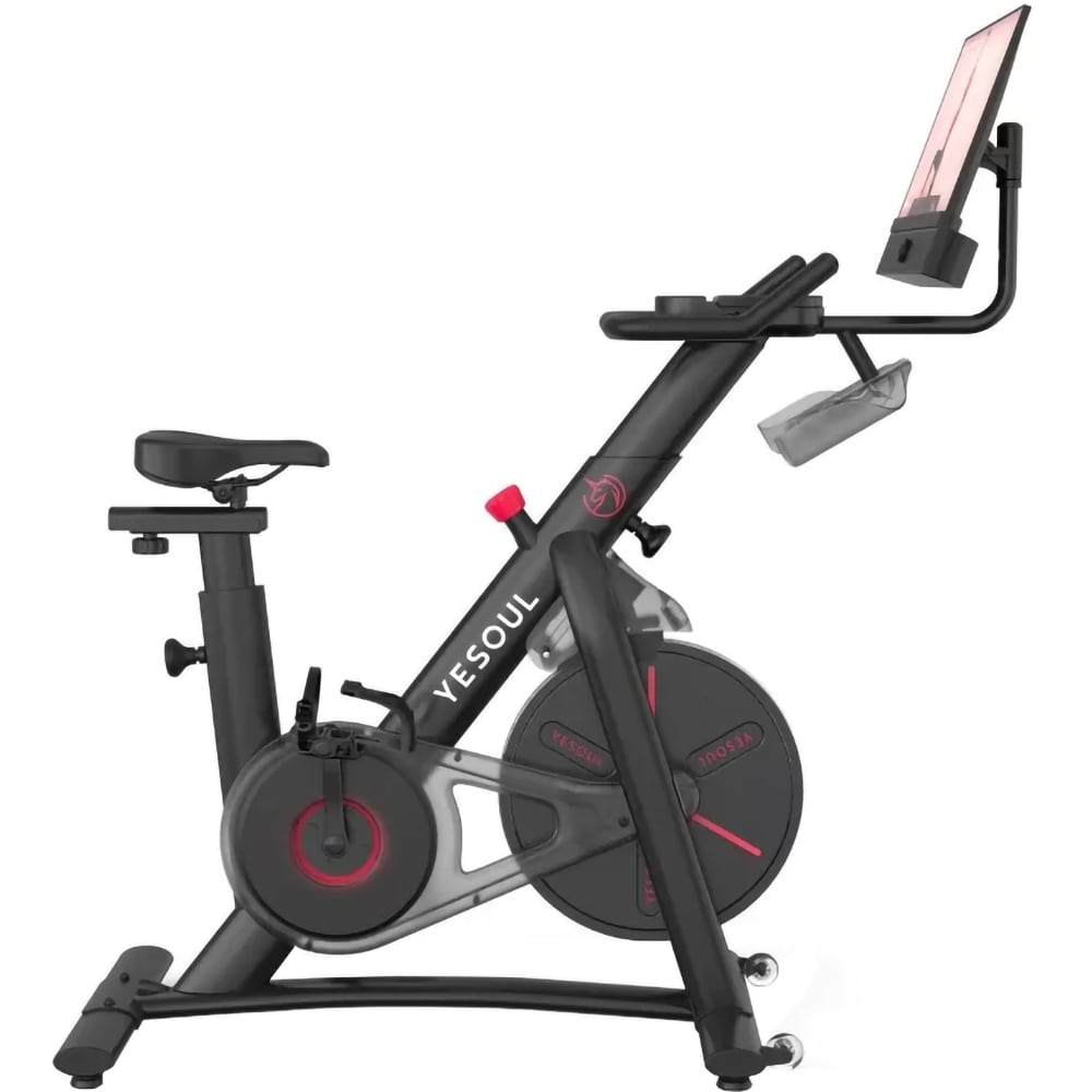 Bicicleta fitness YESOUL G1M Plus, 100 trepte, greutate maxima suportata 120 kg, negru