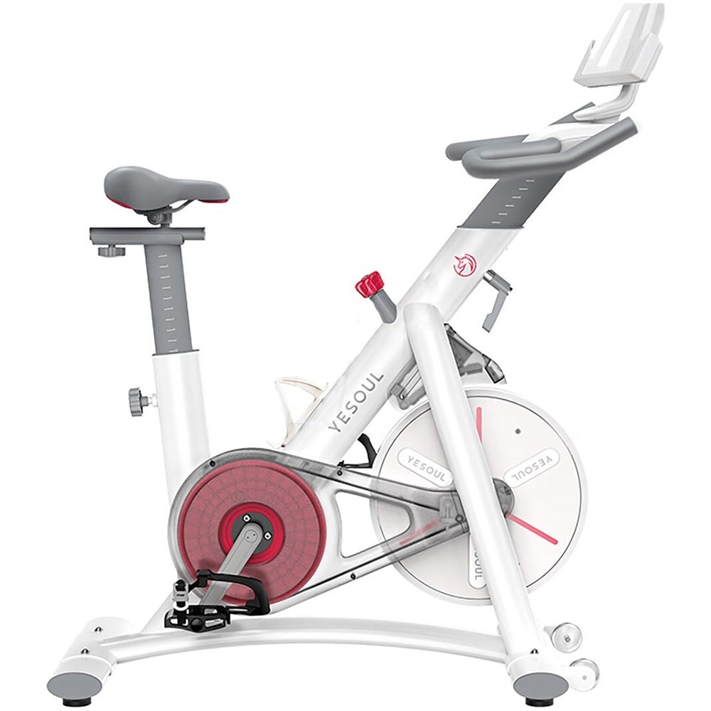 Bicicleta spinning YESOUL S3, volanta 6.5kg, 100 trepte, greutate suportata 120kg