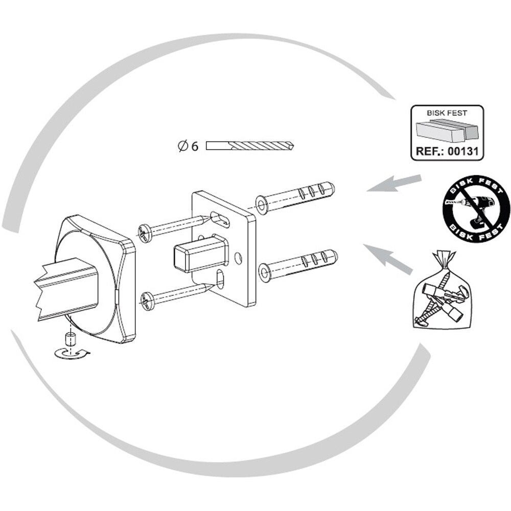 Savoniera BISK Ice 04853, crom