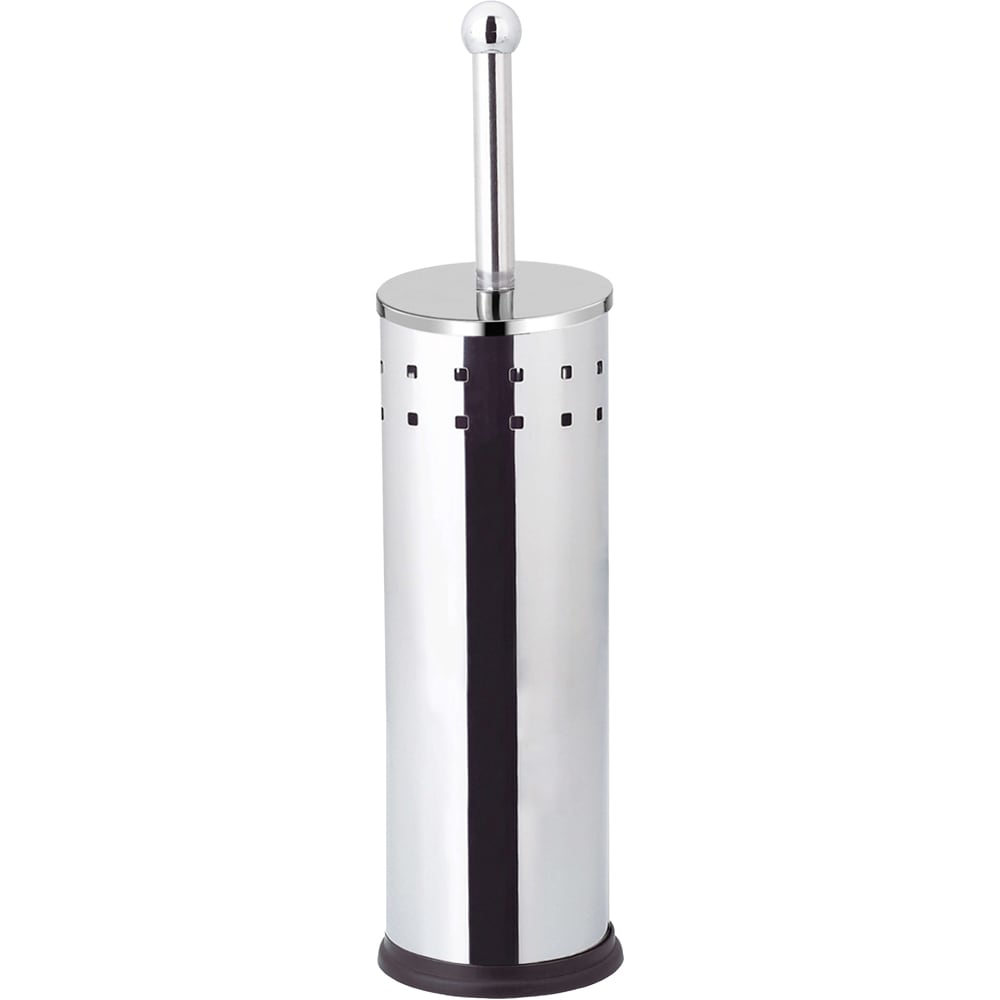 Set perie toaleta BISK Square 04917, crom