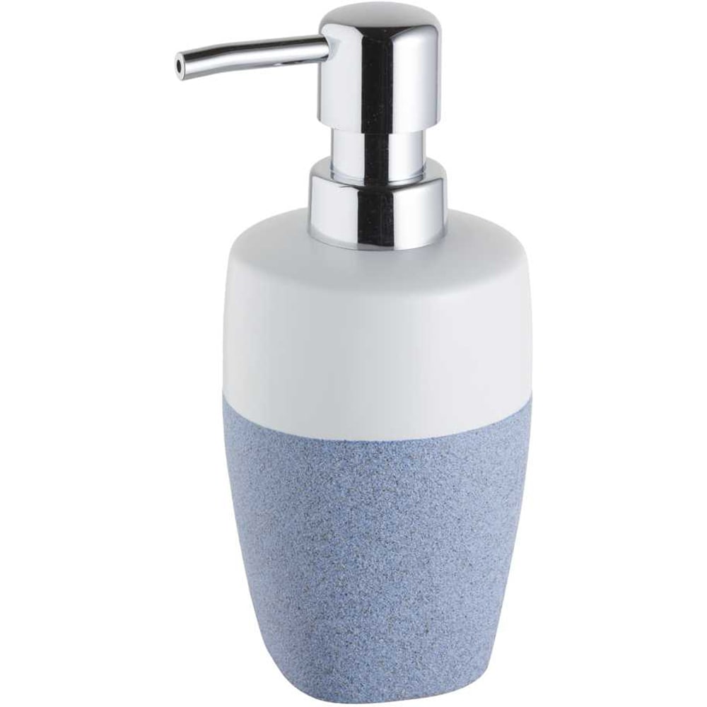 Dispenser sapun lichid BISK Stone 06306, 300 ml, bleu