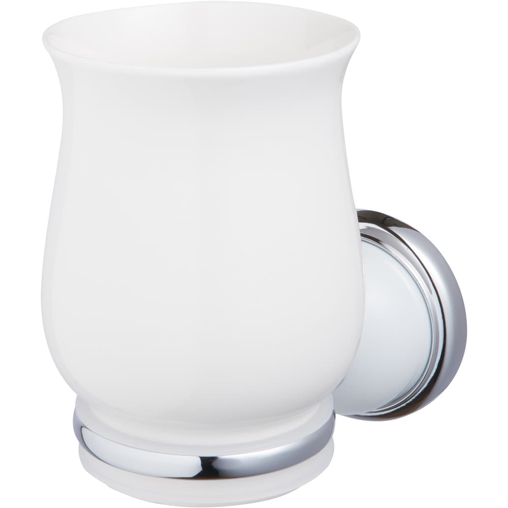 Pahar baie BISK Grenada 06904, alb-crom