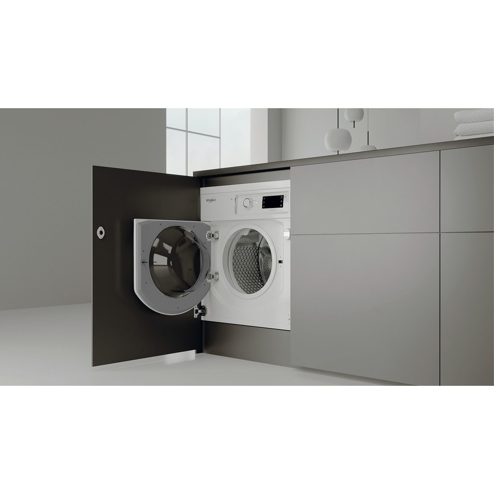 Masina de spalat rufe incorporabila WHIRLPOOL BI WMWG 81486E EU, 6th Sense, 8 kg, 1400rpm, Clasa A, alb