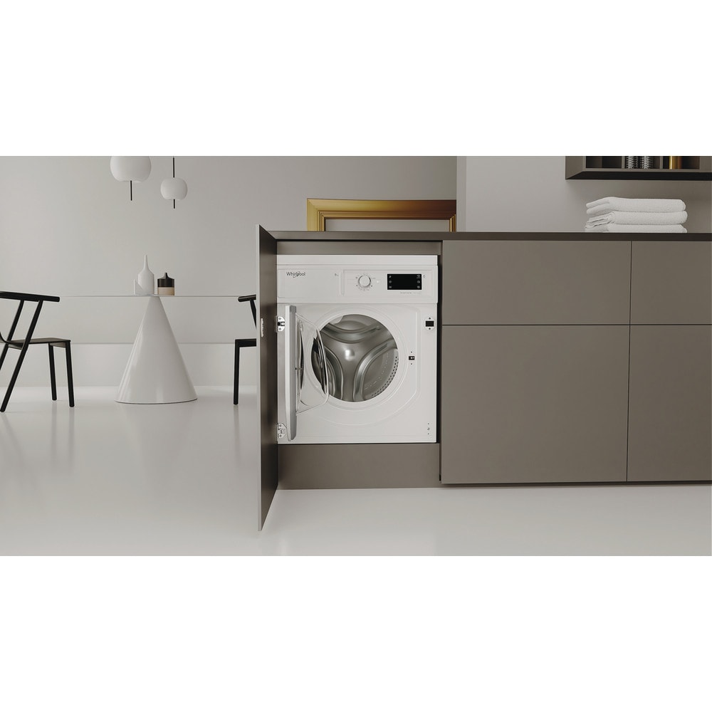 Masina de spalat rufe incorporabila WHIRLPOOL BI WMWG 91486 EU, 6th Sense, 9 kg, 1400rpm, Clasa A, alb