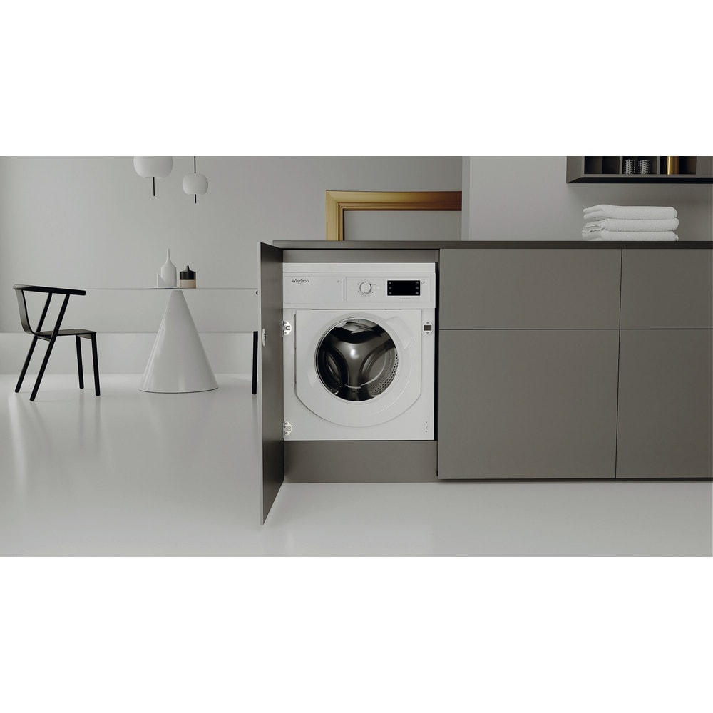 Masina de spalat rufe incorporabila WHIRLPOOL BI WMWG 91486 EU, 6th Sense, 9 kg, 1400rpm, Clasa A, alb