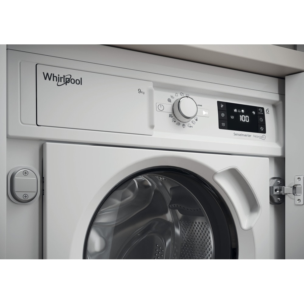 Masina de spalat rufe incorporabila WHIRLPOOL BI WMWG 91486 EU, 6th Sense, 9 kg, 1400rpm, Clasa A, alb