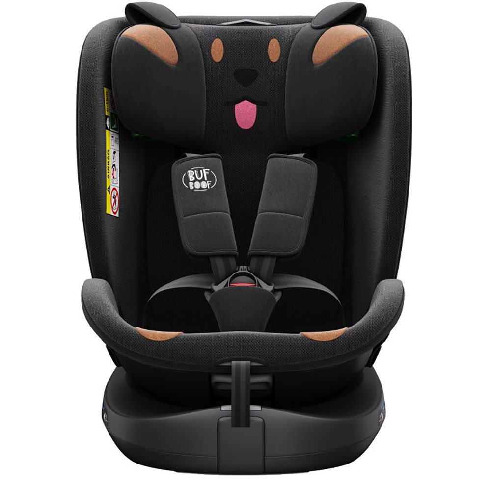 Scaun auto BUF BOOF B-Joy Deluxe rotativ 360 grade BJOYBLACKDOG, Isofix, 0-36 kg, i-Size, negru