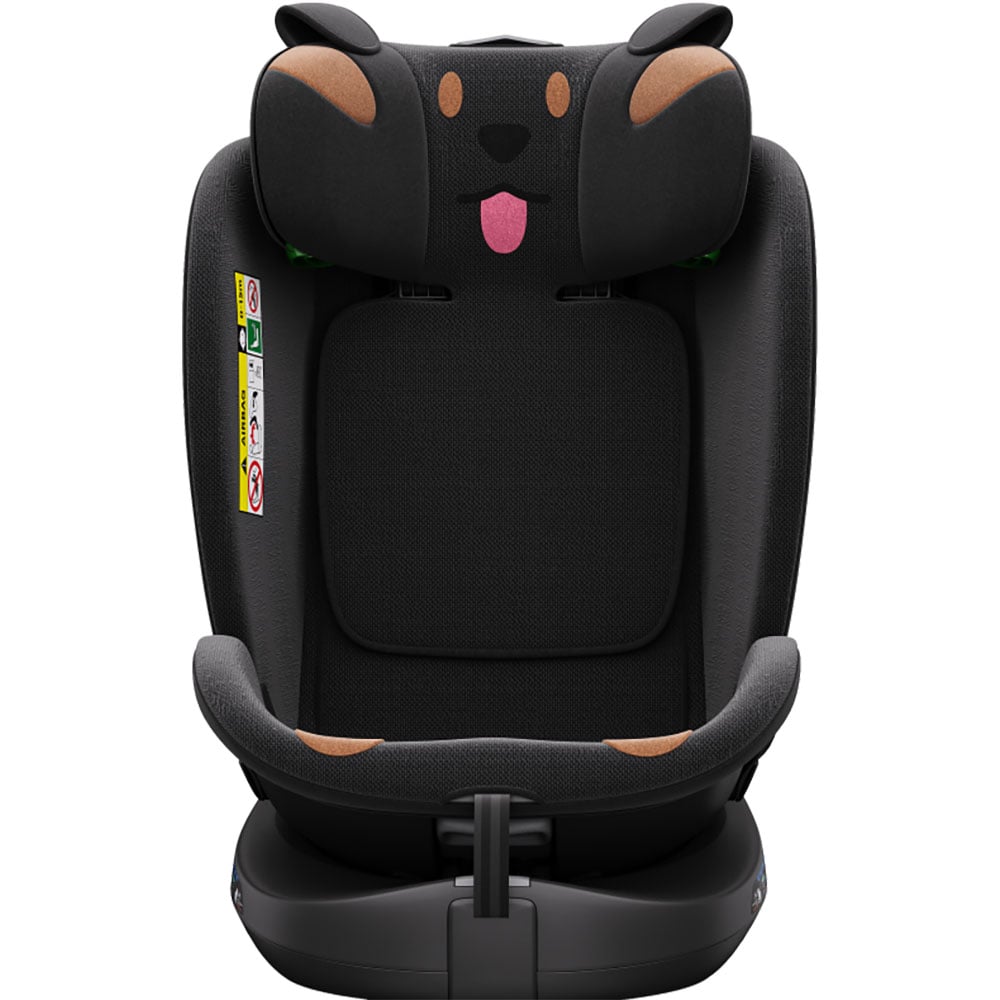 Scaun auto BUF BOOF B-Joy Deluxe rotativ 360 grade BJOYBLACKDOG, Isofix, 0-36 kg, i-Size, negru