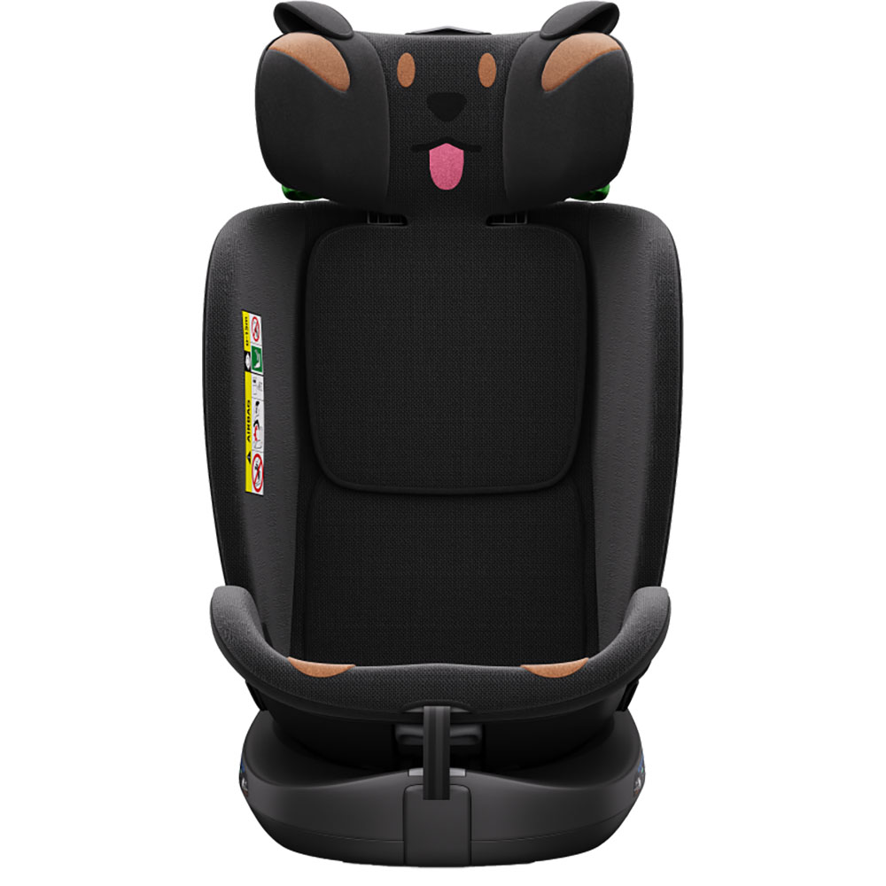 Scaun auto BUF BOOF B-Joy Deluxe rotativ 360 grade BJOYBLACKDOG, Isofix, 0-36 kg, i-Size, negru