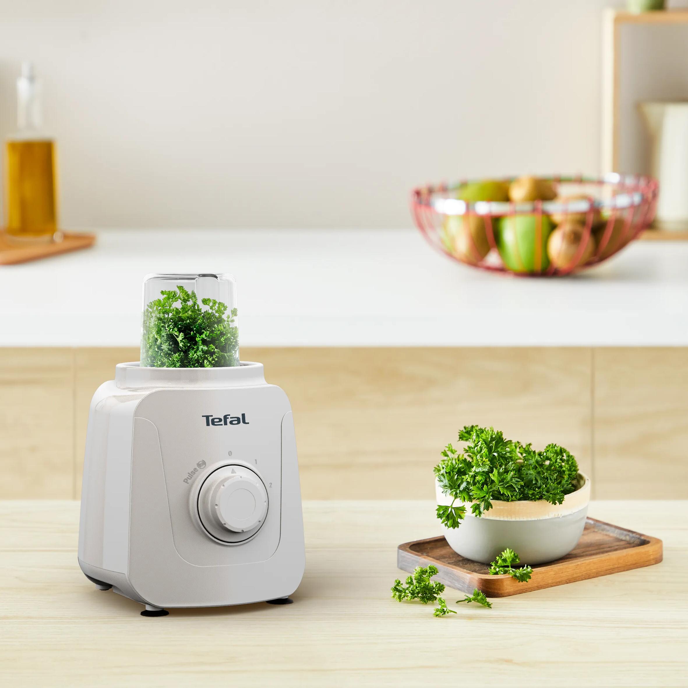 Blender TEFAL Blendforce Essential BL410BF0, 1l, 450W, 2 trepte viteza, gri