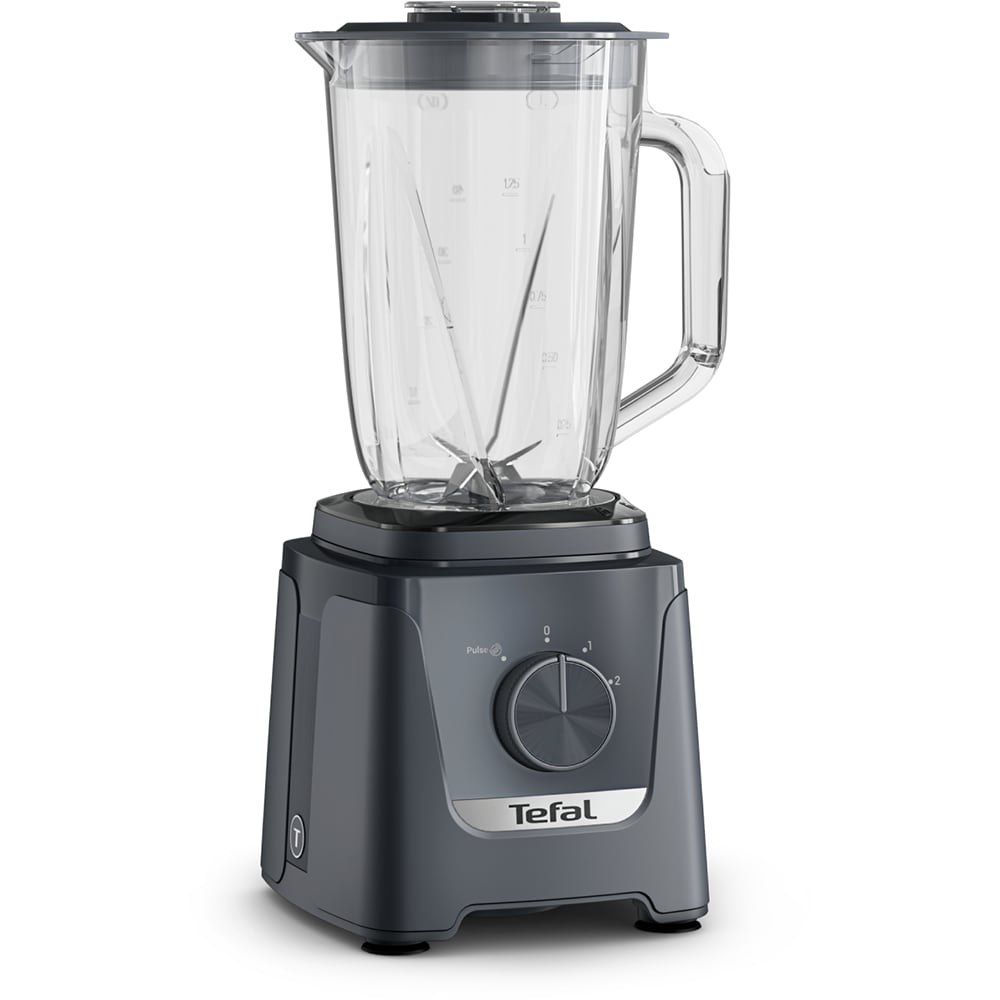 Blender TEFAL BlendForce BL585BF0, 1.25l, 600W, 2 trepte viteza, gri inchis