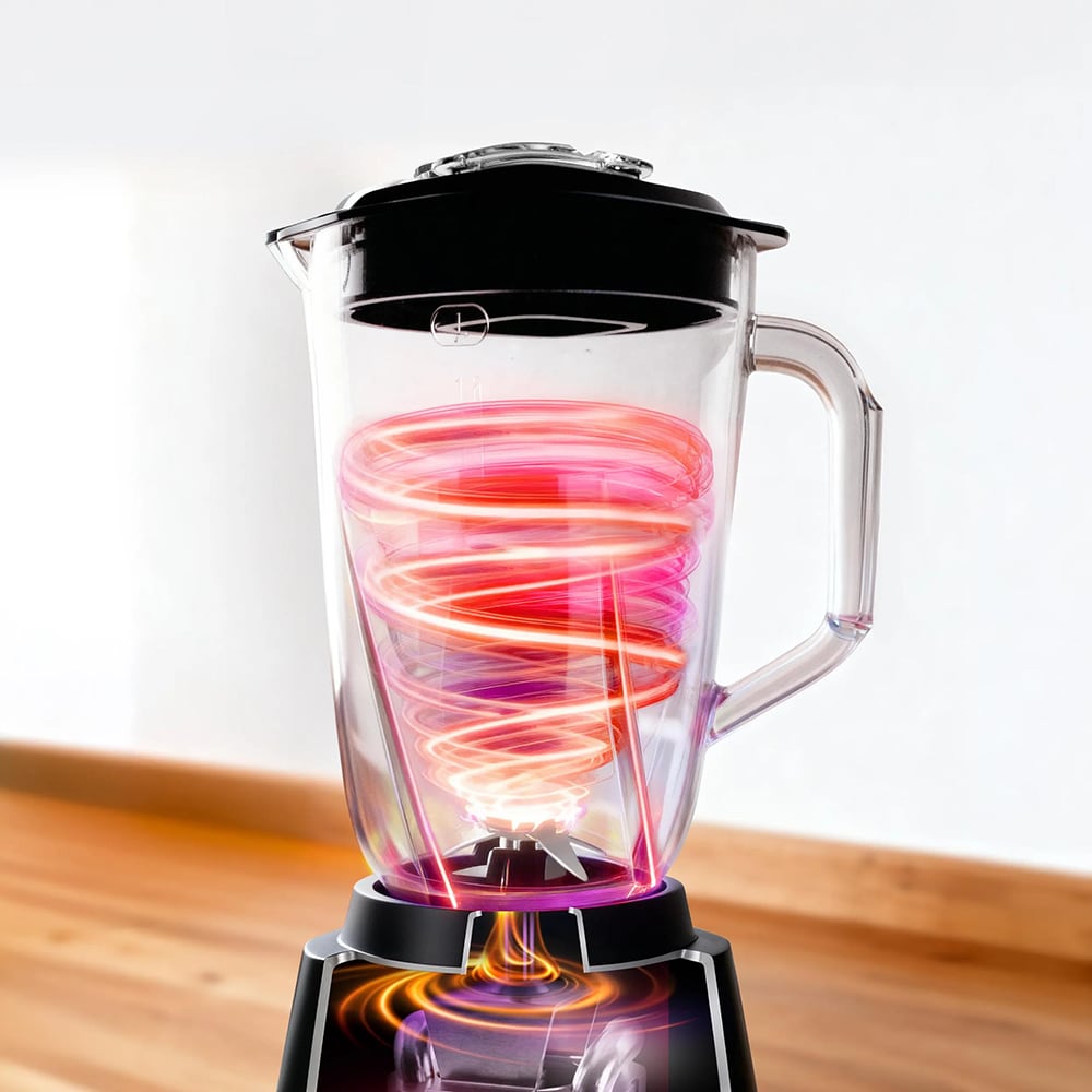 Blender TEFAL BlendForce BL5958F0, 1.25l, 800W, 2 trepte viteza, negru