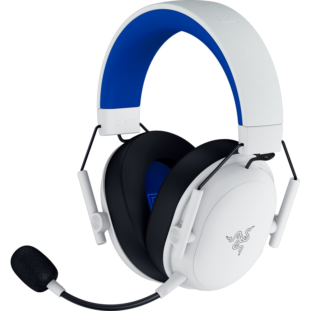 Casti Gaming Wireless RAZER BlackShark V3 X HyperSpeed PlayStation Licensed, multiplatforma, 7.1 surround, alb