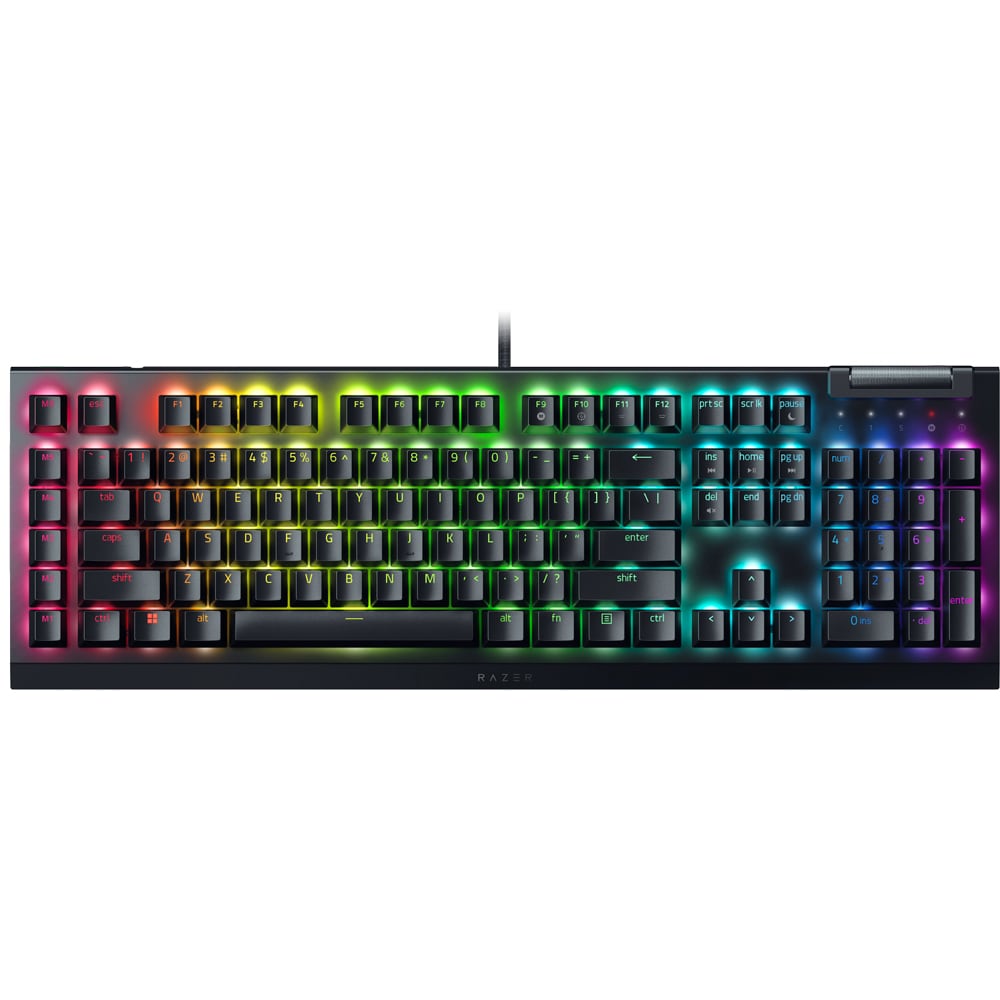 Tastatura Gaming mecanica RAZER BlackWidow V4 X, Yellow Linear Switch, US, negru