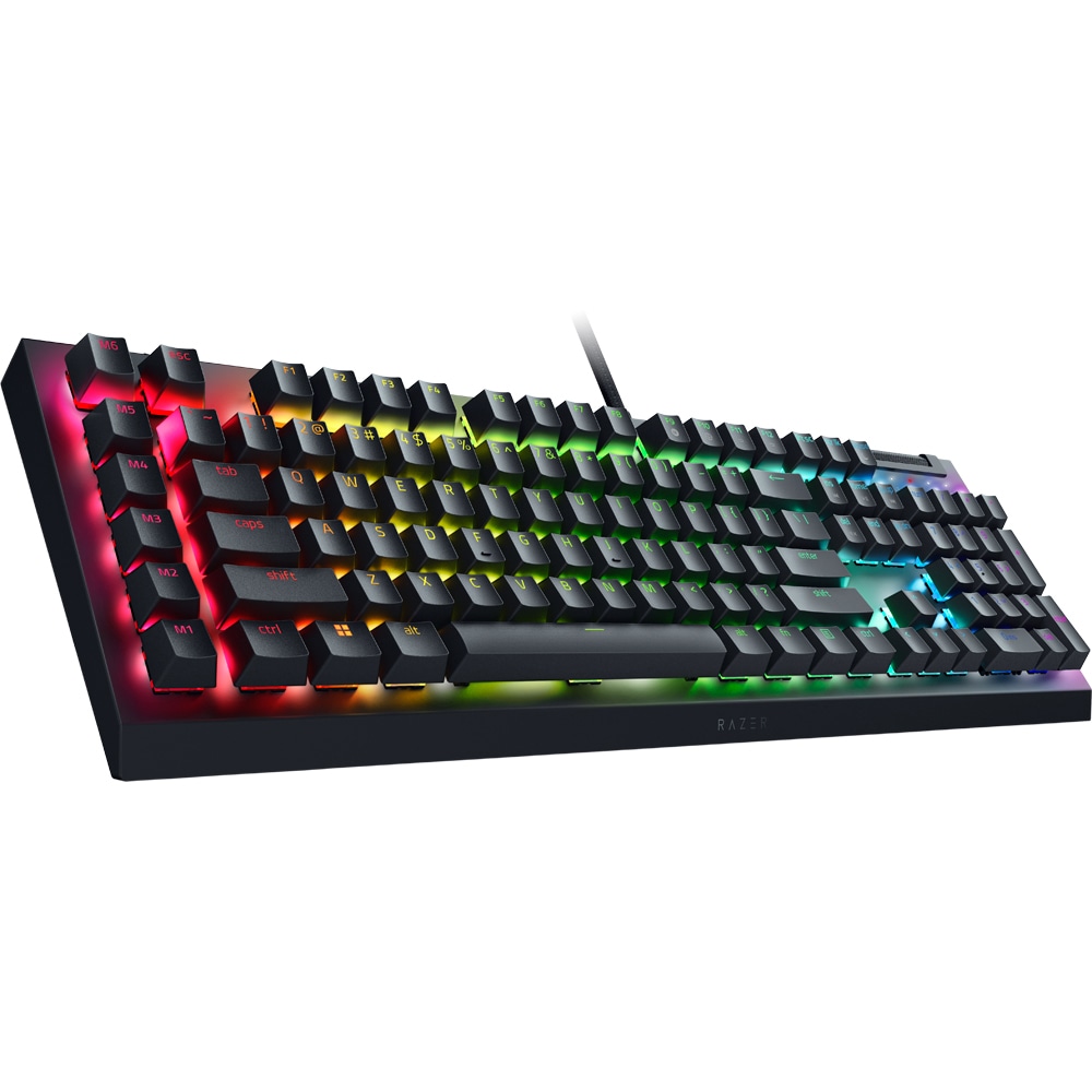 Tastatura Gaming mecanica RAZER BlackWidow V4 X, Yellow Linear Switch, US, negru