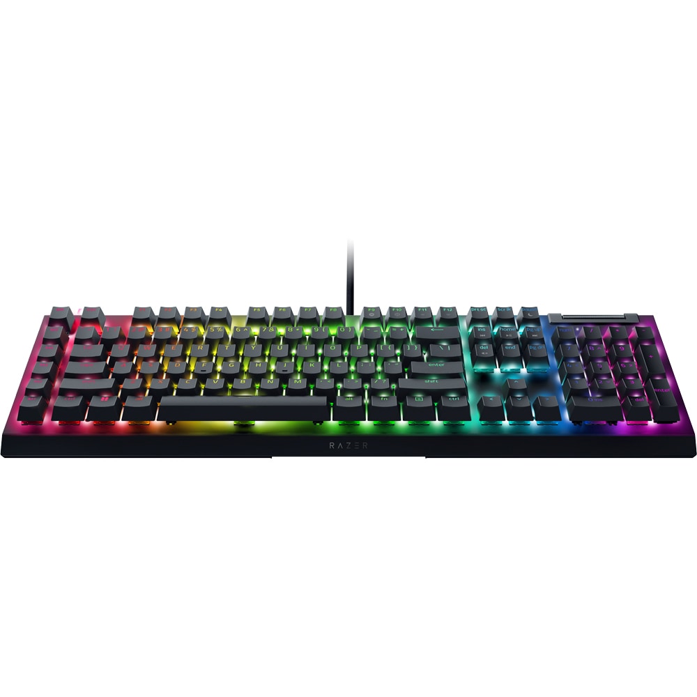 Tastatura Gaming mecanica RAZER BlackWidow V4 X, Yellow Linear Switch, US, negru