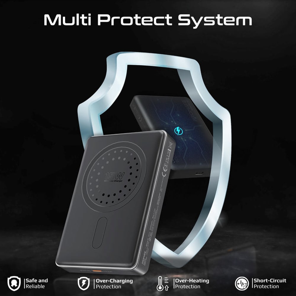 Baterie externa PROMATE Blade-10, 10000 mAh, 1x USB-C, negru