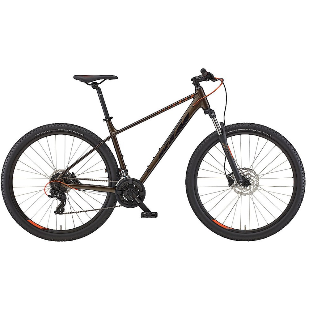 Bicicleta MTB KTM Chicago 292 M, roata 29", 24 viteze, schimbator Shimano, frana disc hidraulica, maro