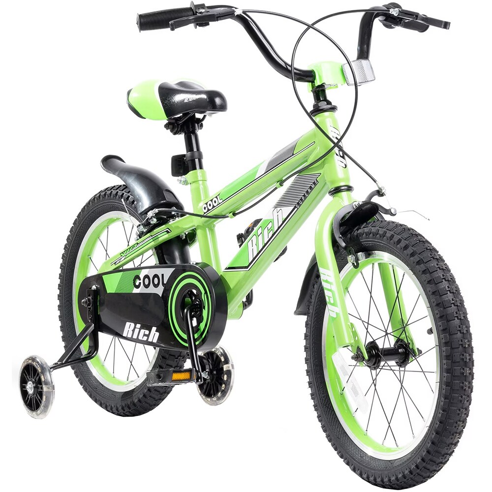 Bicicleta copii RICH Baby R16WTB, roata 16", frana C-Brake, verde