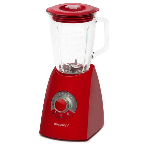 Blender OURSSON Fresh Style BL0642G/RD, 2l, 600W, 7 trepte viteza, rosu