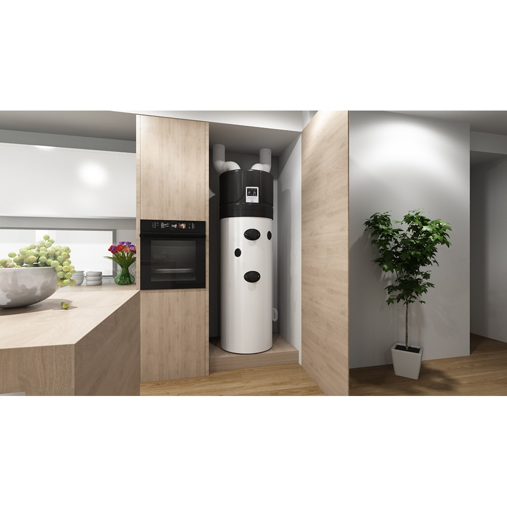 Boiler cu pompa de caldura TESY HPWH 3.1 FS 200 U02 S, 200l, 1500W, Alb