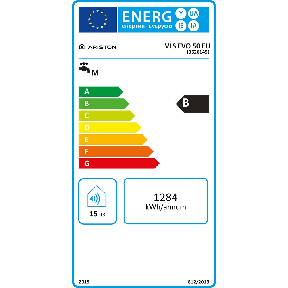 Boiler electric ARISTON Velis Evo 50 EU, 50l, 2x1500W, alb