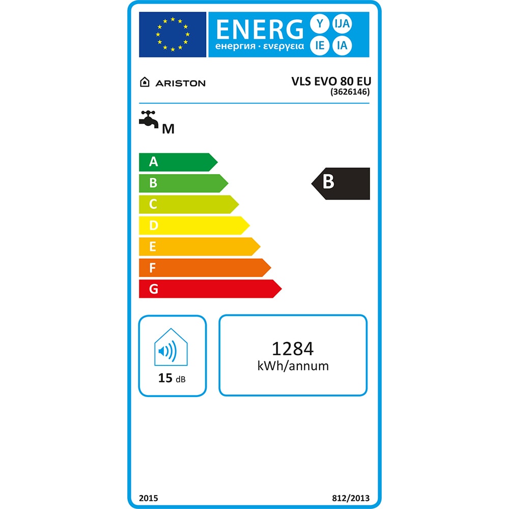 Boiler electric ARISTON Velis Evo 80 EU, 80l, 2x1500W, alb