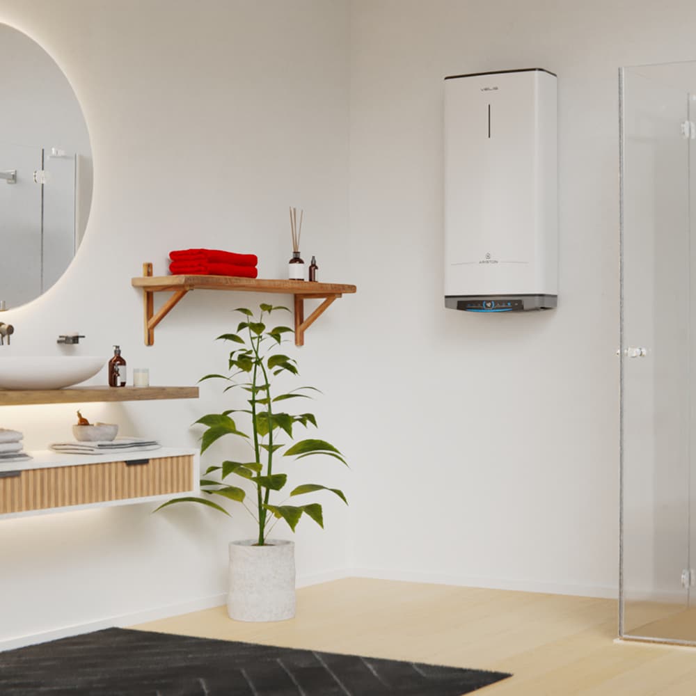 Boiler electric ARISTON Velis Dune, Wi-Fi, 80L, 1500W, alb