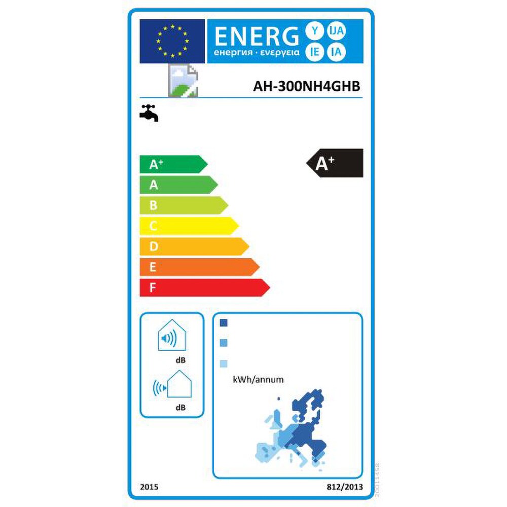 Boiler cu pompa de caldura HISENSE AH300NH4GHB, 300l, 2400W, alb