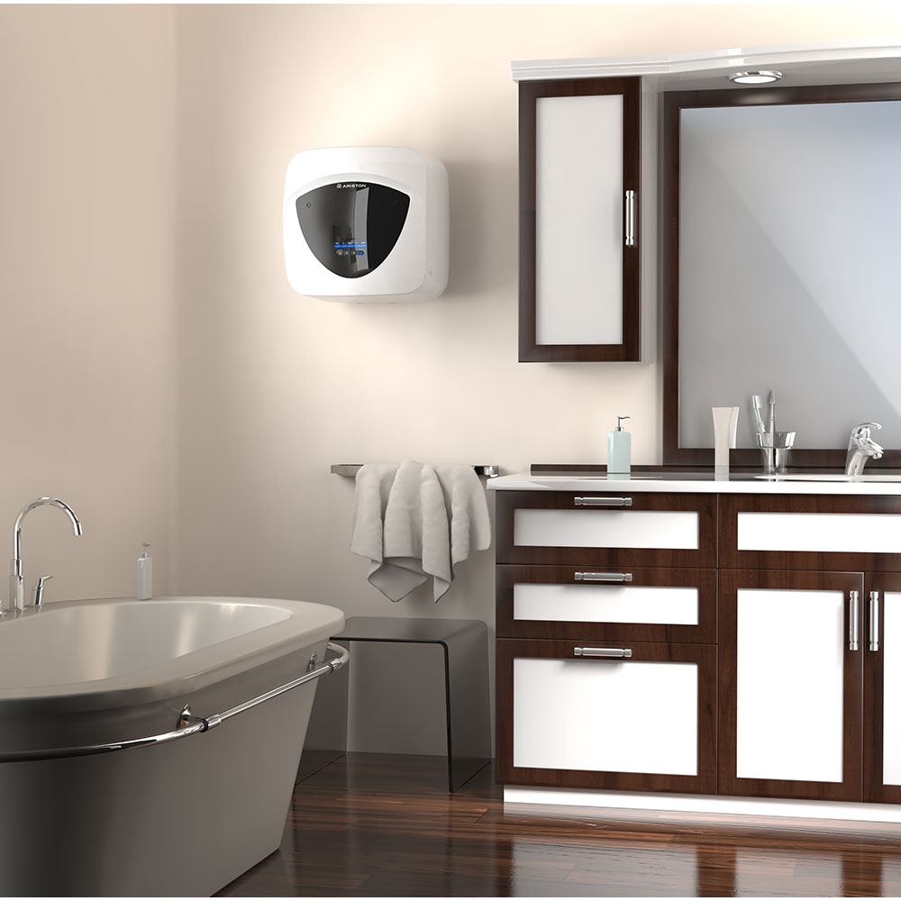 Boiler electric ARISTON Andris Lux Eco 15 EU, 15l, 1200W, alb