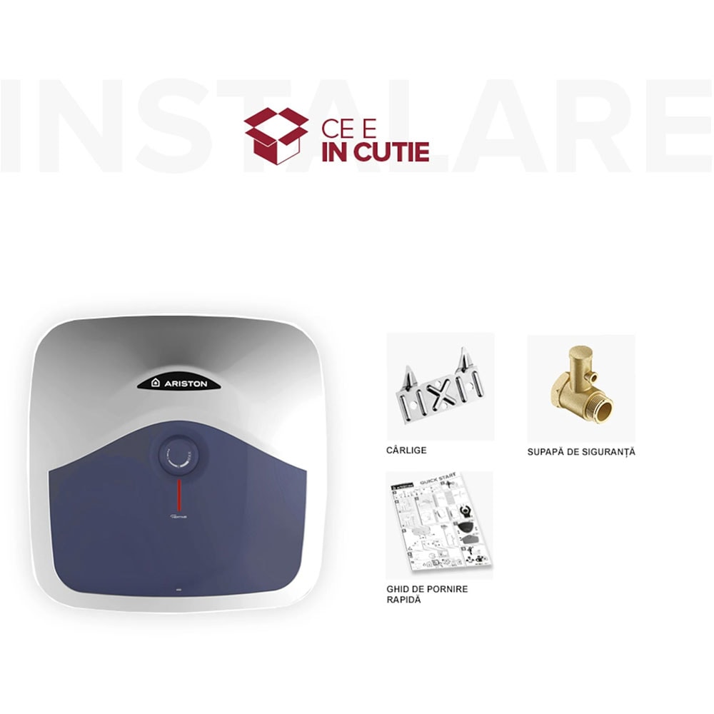 Boiler electric ARISTON BLU EVO R, 30l, 1500W, alb