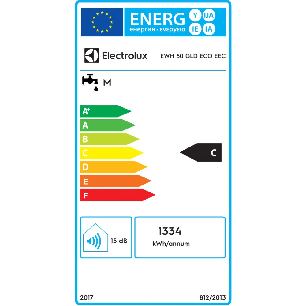 Boiler electric ELECTROLUX EWH GLD 50, 50l, 2000W, alb